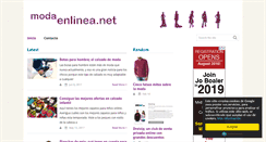 Desktop Screenshot of modaenlinea.net